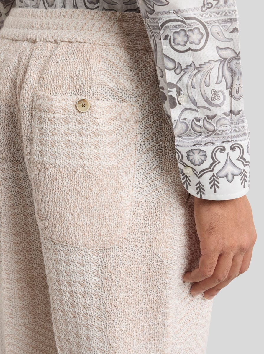 WOOL-BLEND PATCHWORK TROUSERS - 3