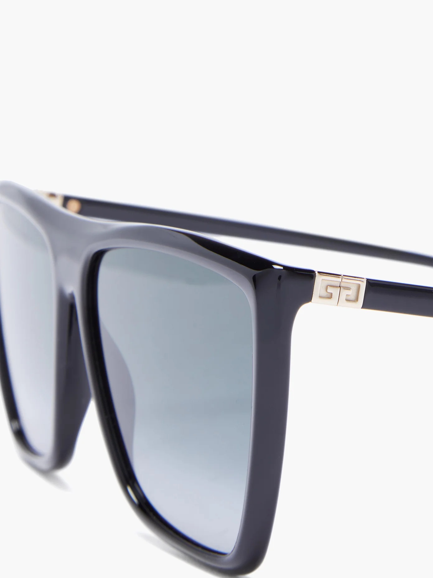 Flat-top acetate sunglasses - 2