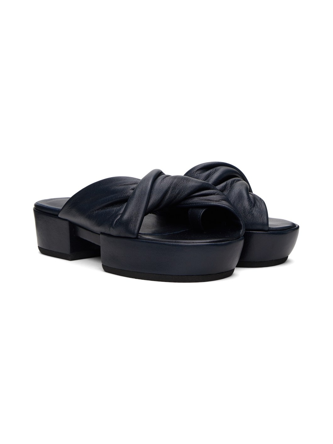 Black Twist Sandals - 4