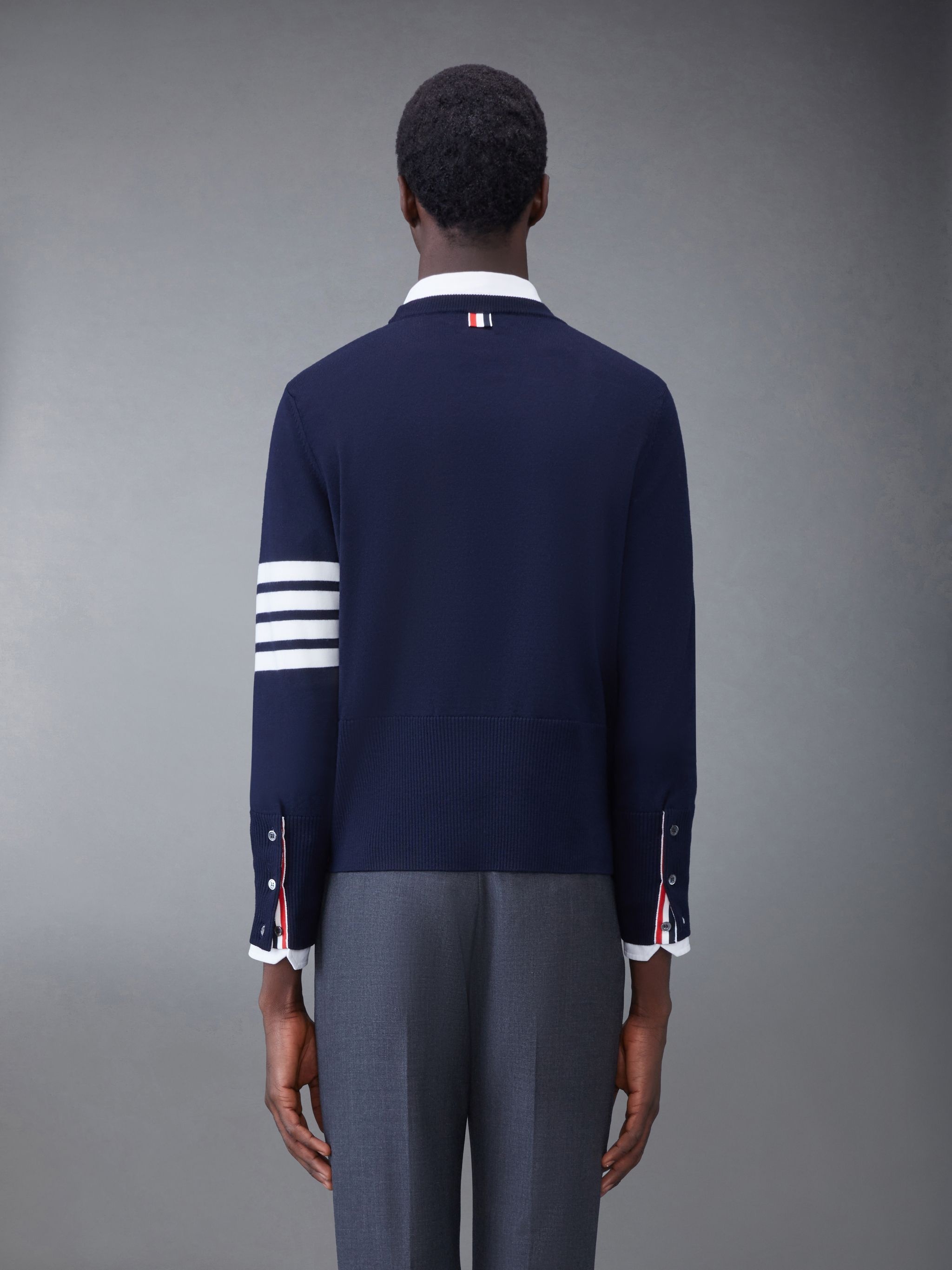 Merino Hector 4-Bar Crew Neck Pullover - 2