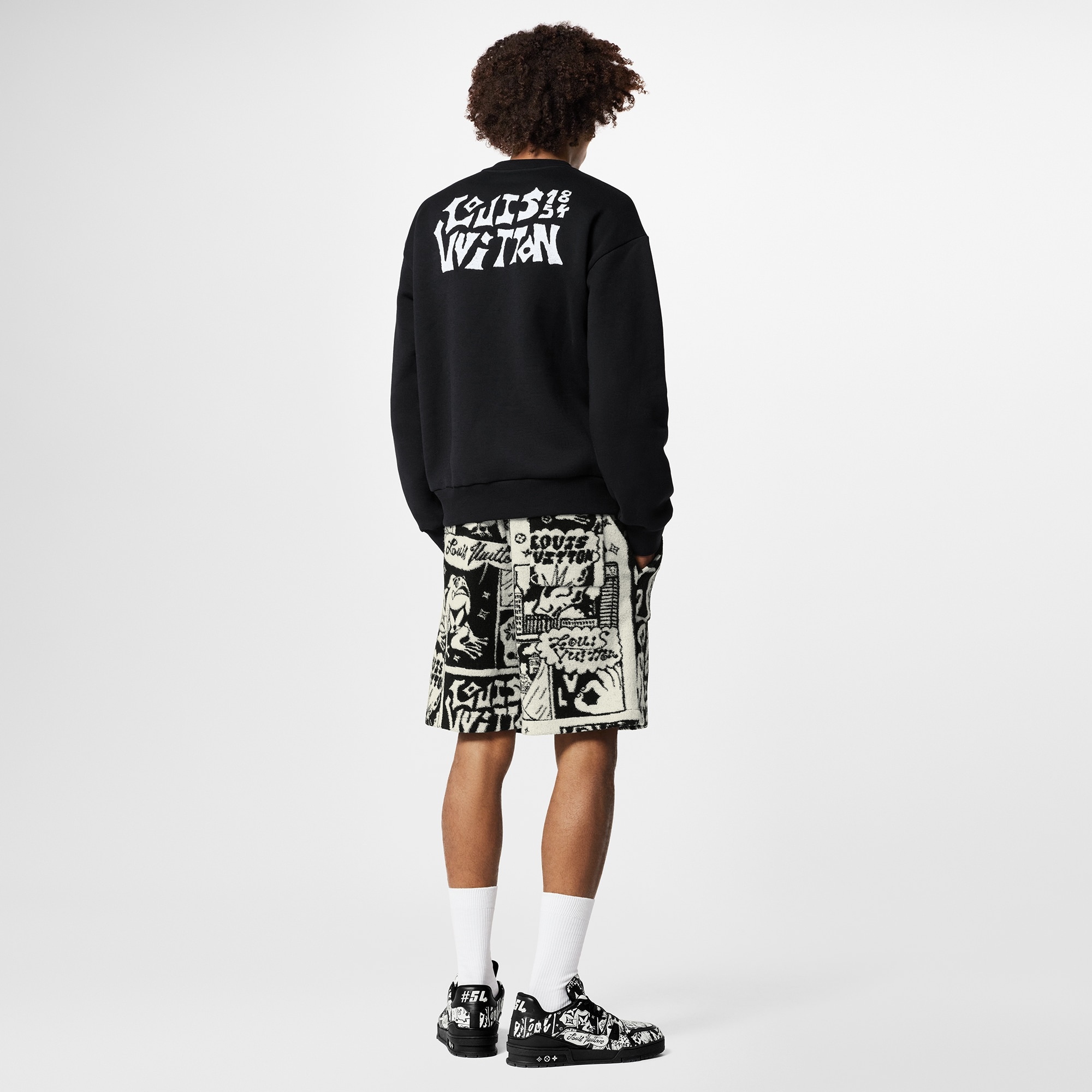 LV Comics Owl Patch Crewneck - 3