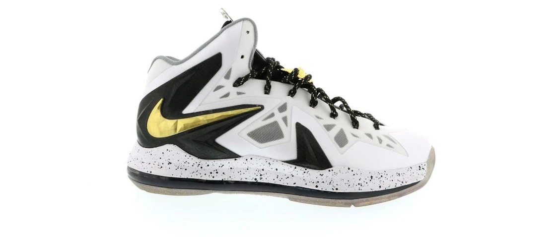 Nike LeBron X Elite+ White Gold - 1