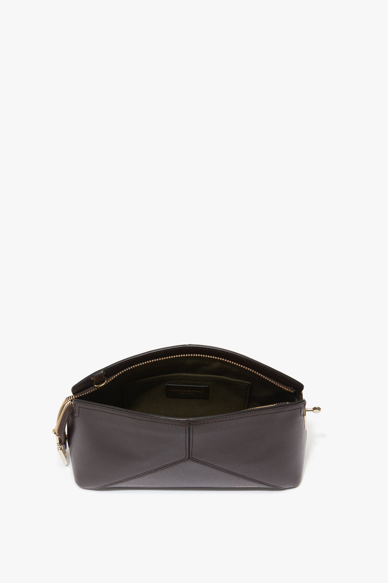 Victoria Beckham Exclusive Victoria Cross Body In Brown Leather outlook