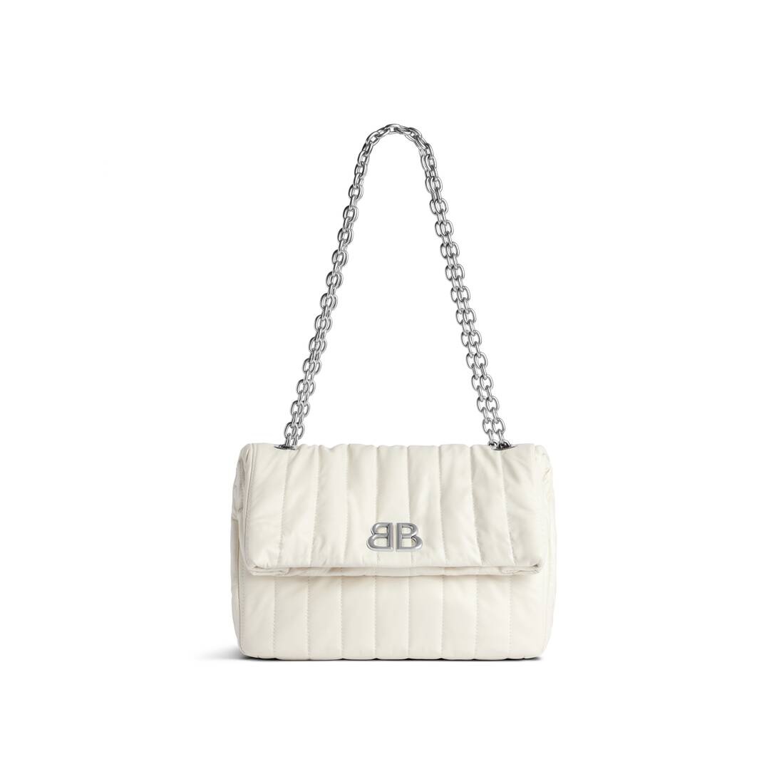Women's Monaco Small Chain Bag Quilted  in White - 1