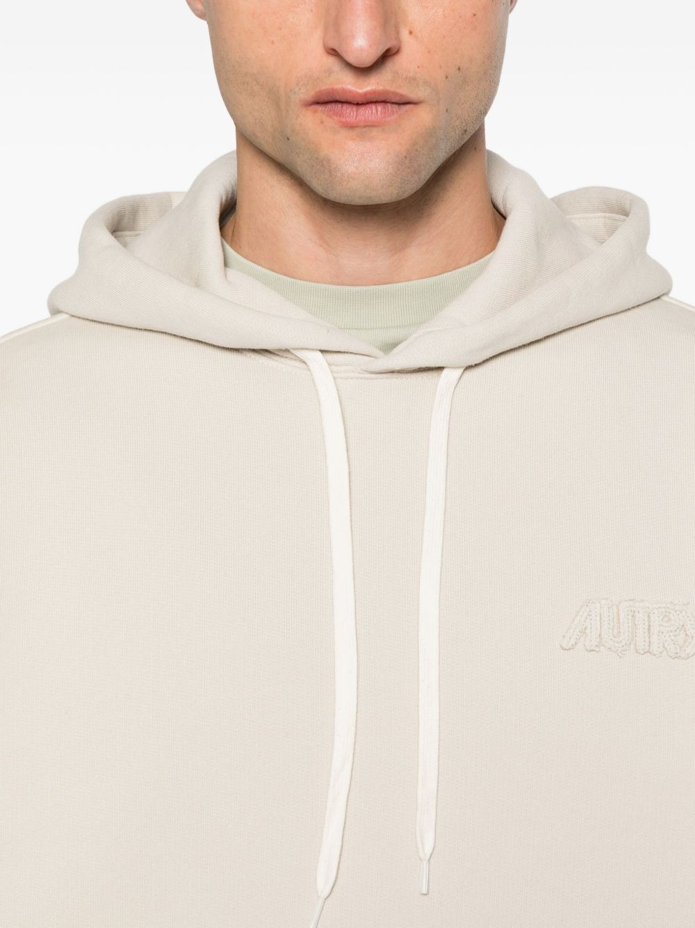 embroidered-logo hoodie - 5