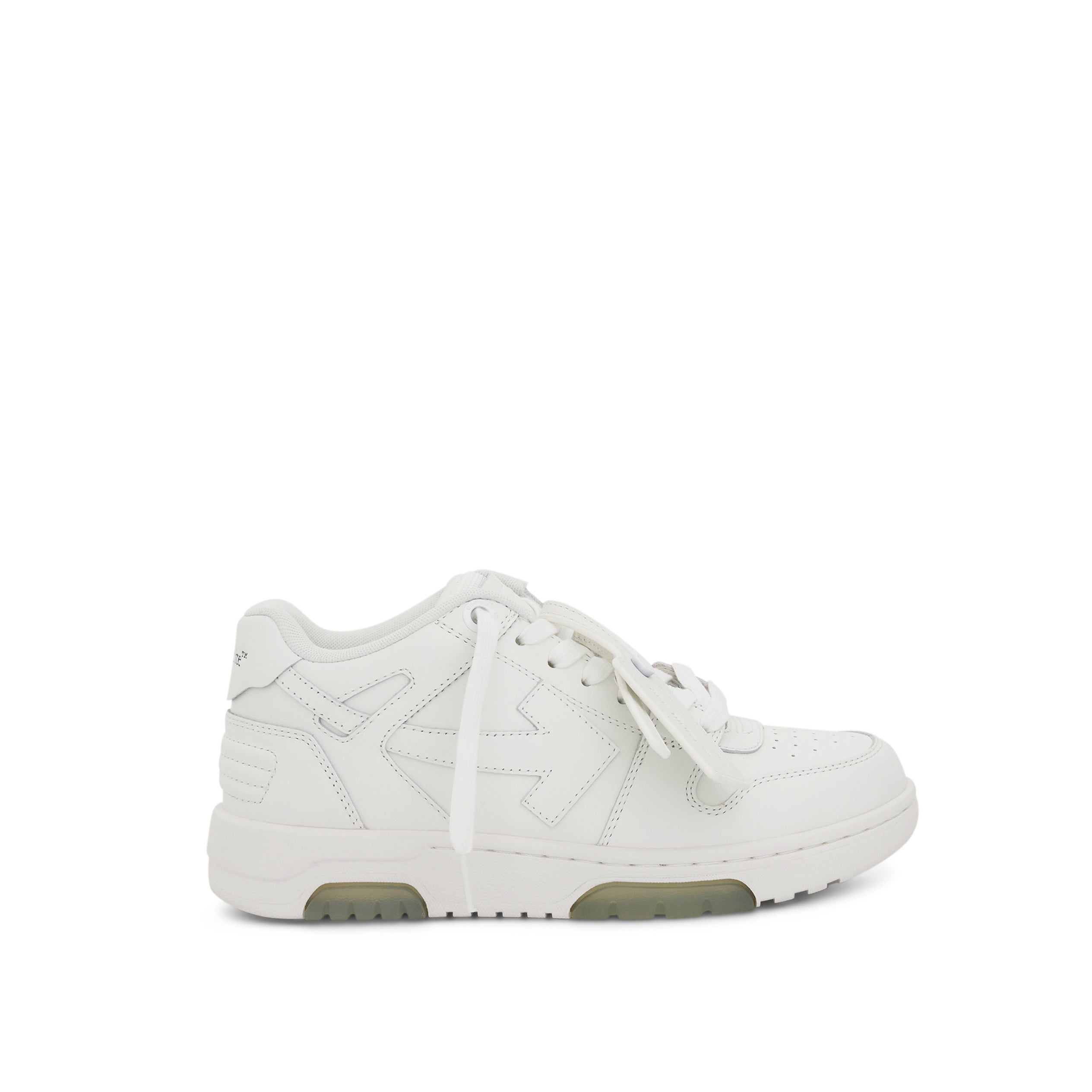 Out of Office Leather Sneakers In Colour White - 1