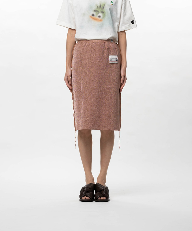 Inside-Out Glitter Knit Skirt 12