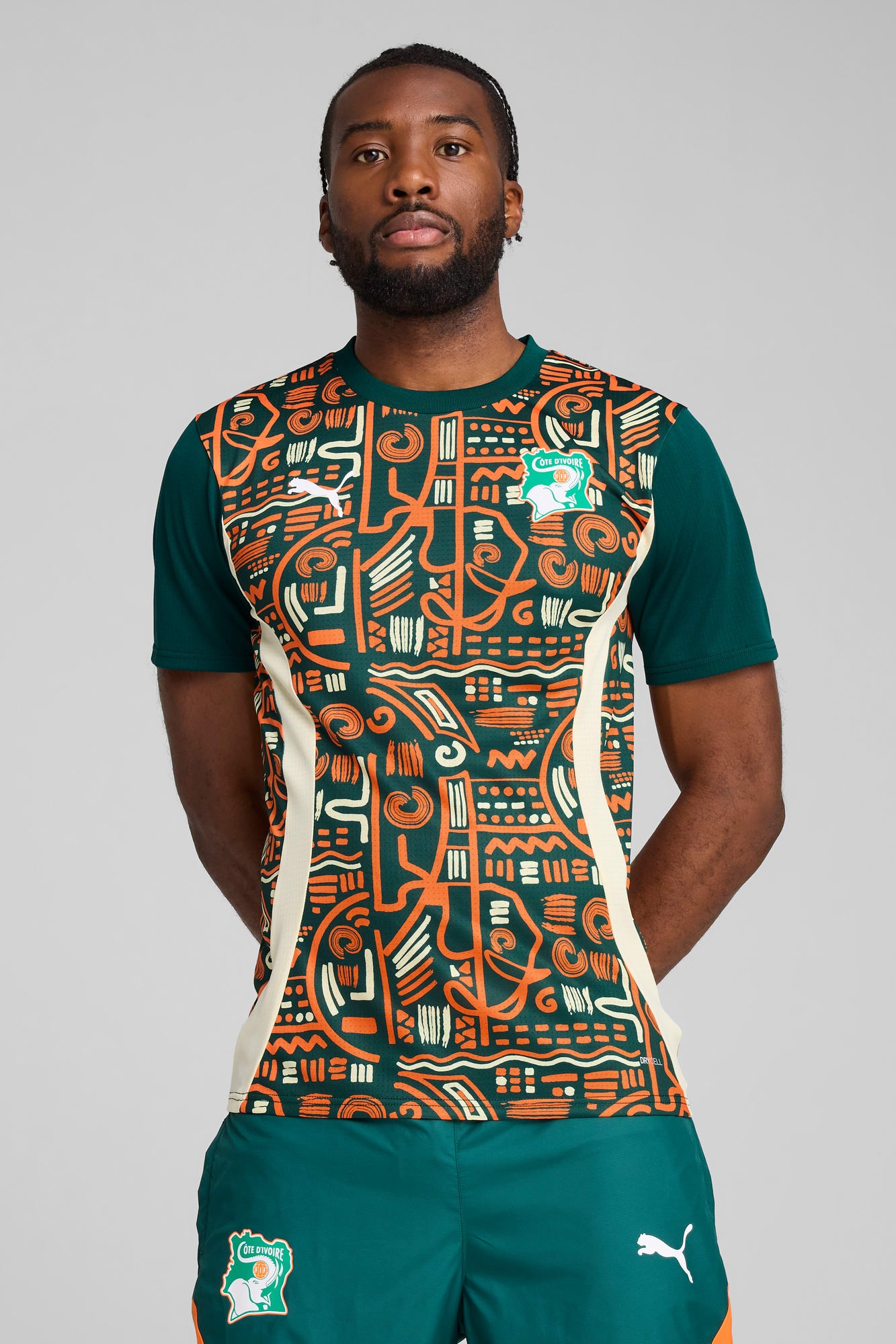 Ivory Coast 2025 Men's Pre-Match Soccer Jersey - 3