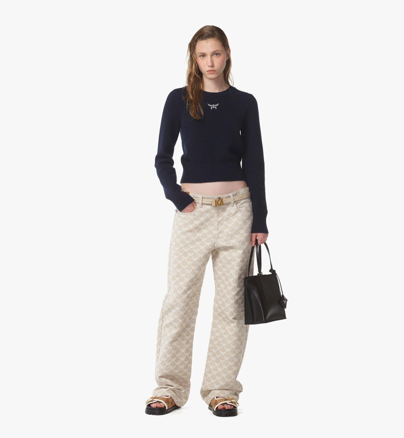 Himmel Shopper in Embossed Logo Leather 6