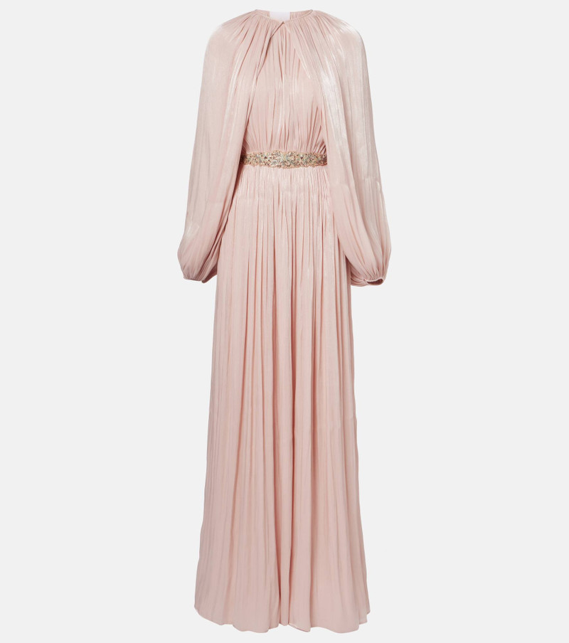 Jazmin georgette lamé gown 1