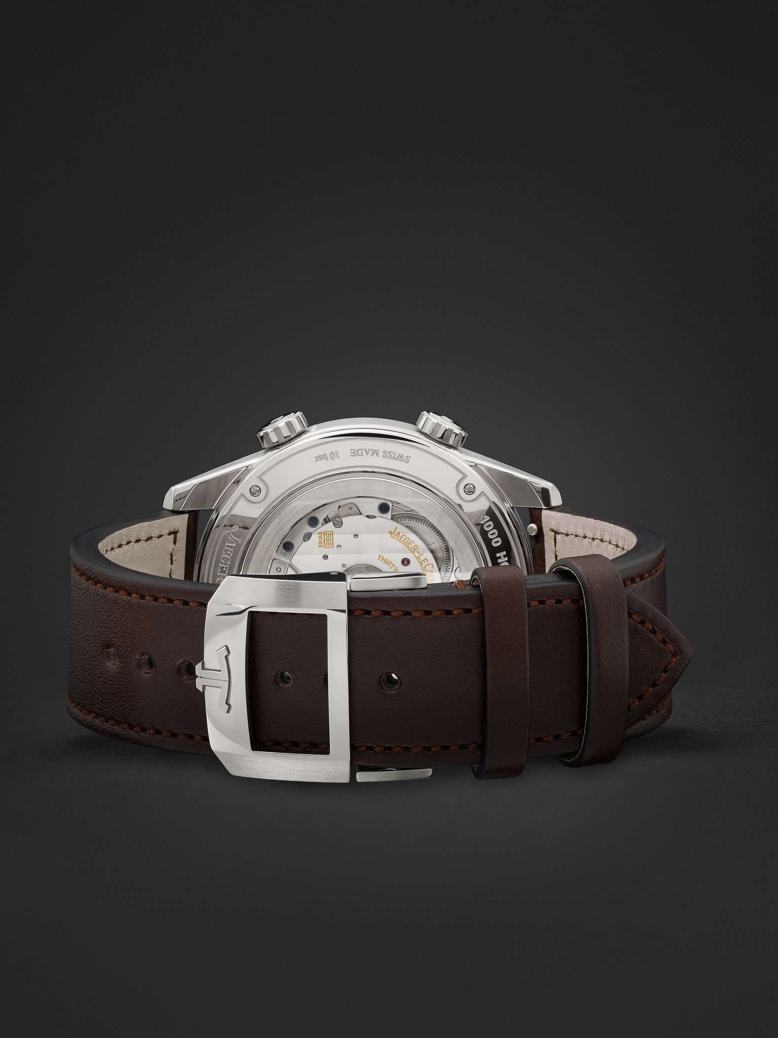 Polaris Automatic Stainless Steel and Leather Watch, Ref. No. Q3848422 - 7