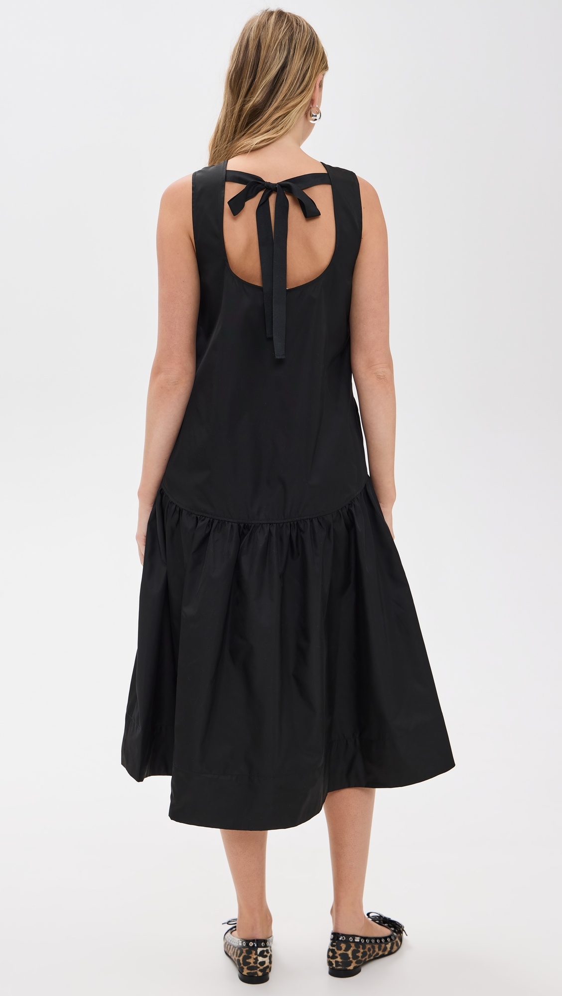 GANNI Duchesse Nylon Midi Dress | shopbop | REVERSIBLE