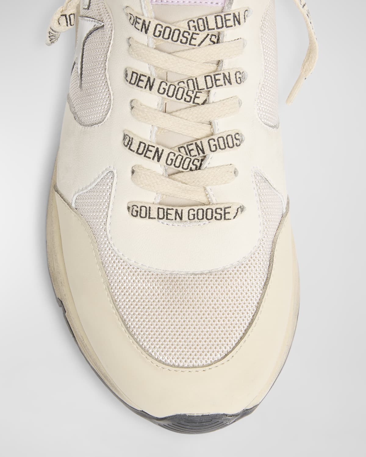 Golden Goose Running Sole Mixed Leather Sneakers
