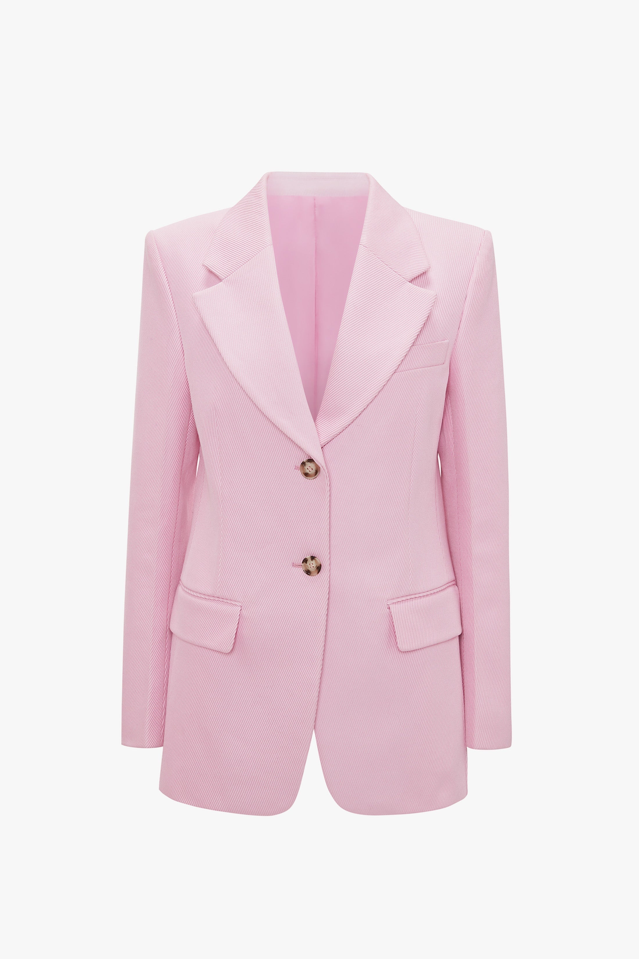 Single Button Jacket In Bubblegum - 1