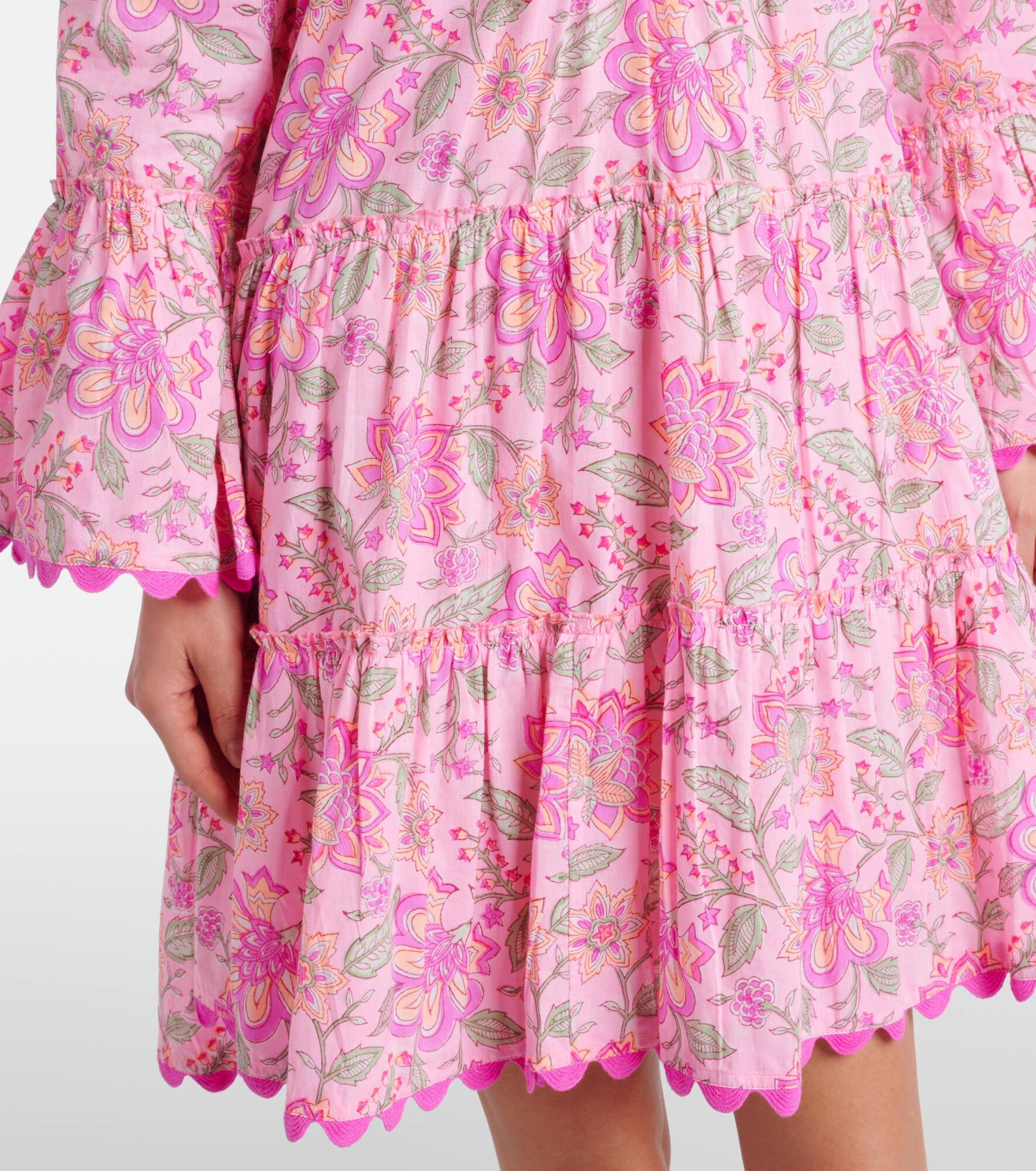 Printed cotton minidress - 5