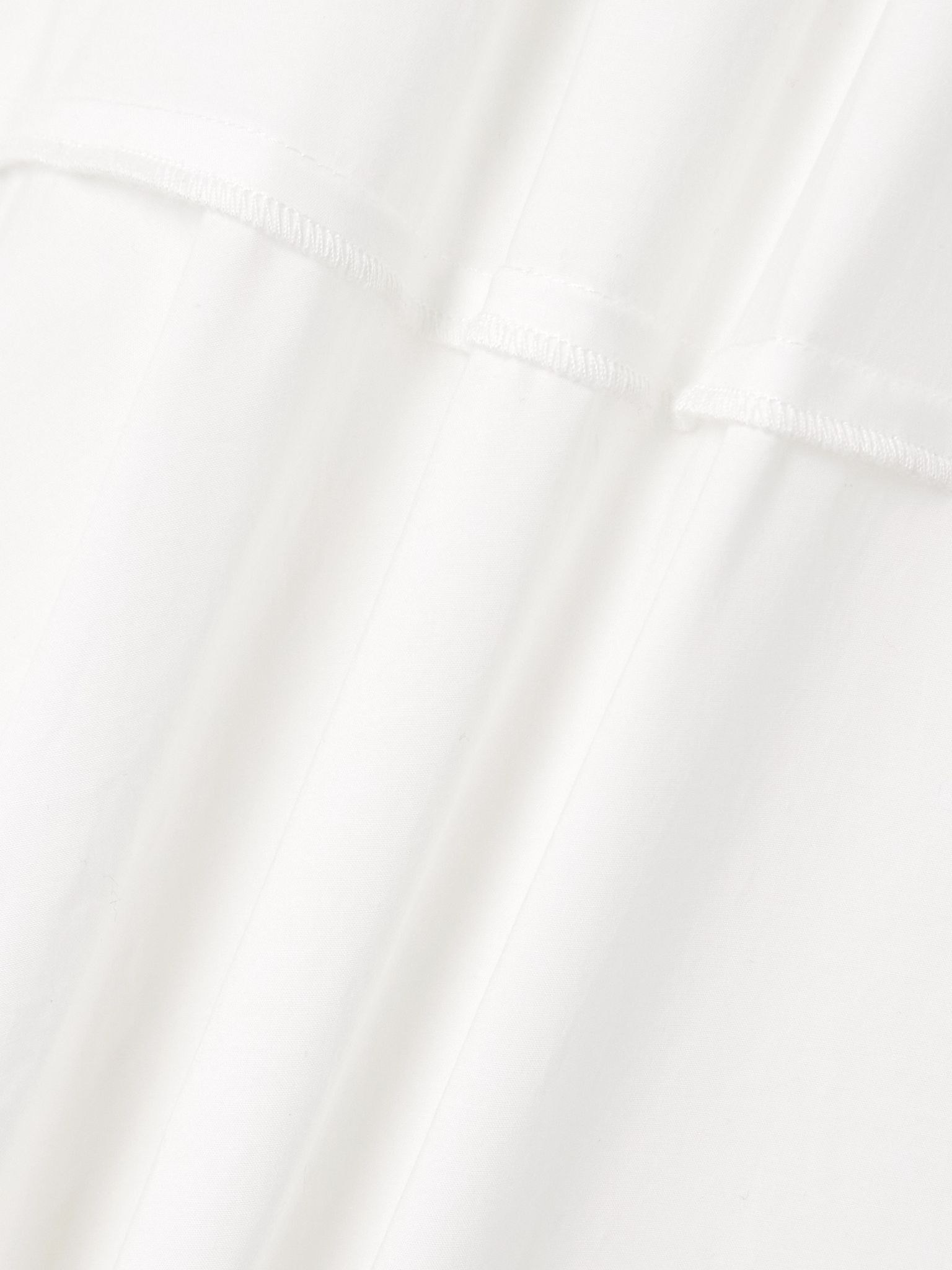 Kailey pleated cotton-blend poplin midi dress White - 4
