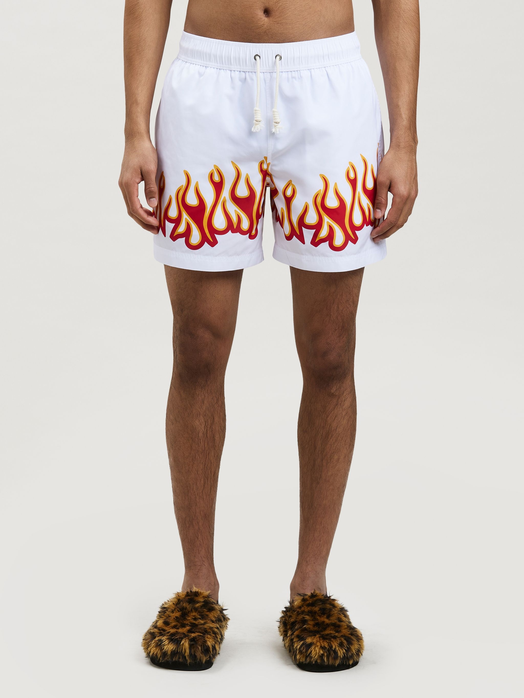 BURNING FLAMES PRINT SWIMSHORT - 3