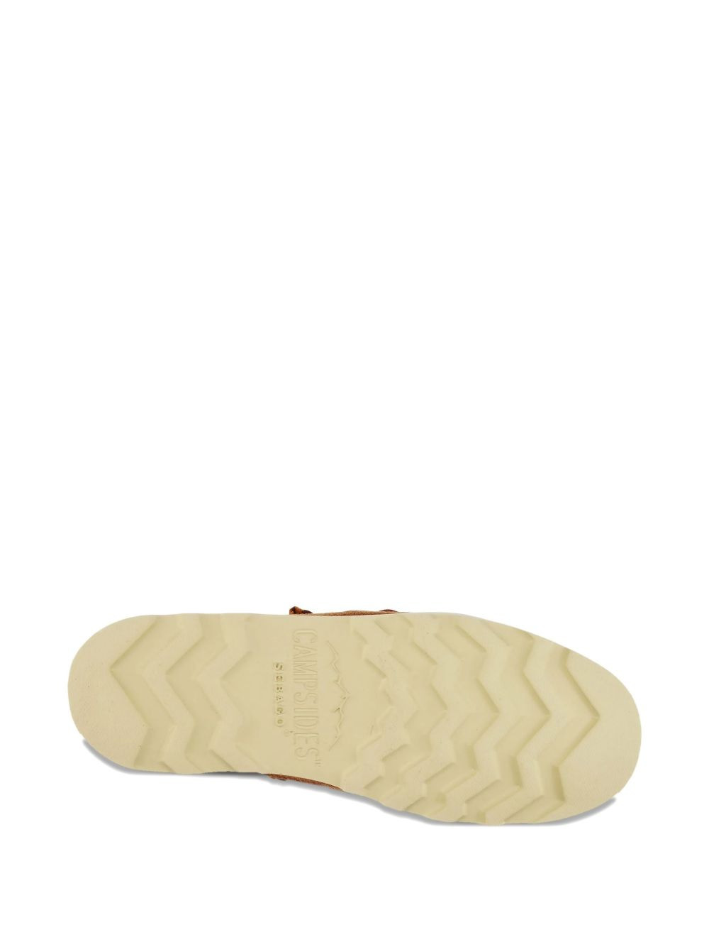 animal-print laced moccasins - 4