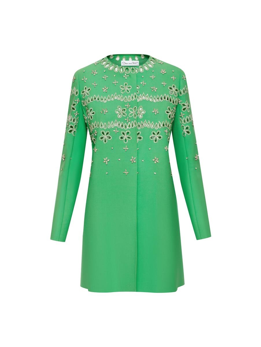 CRYSTAL EYELET COAT - 5
