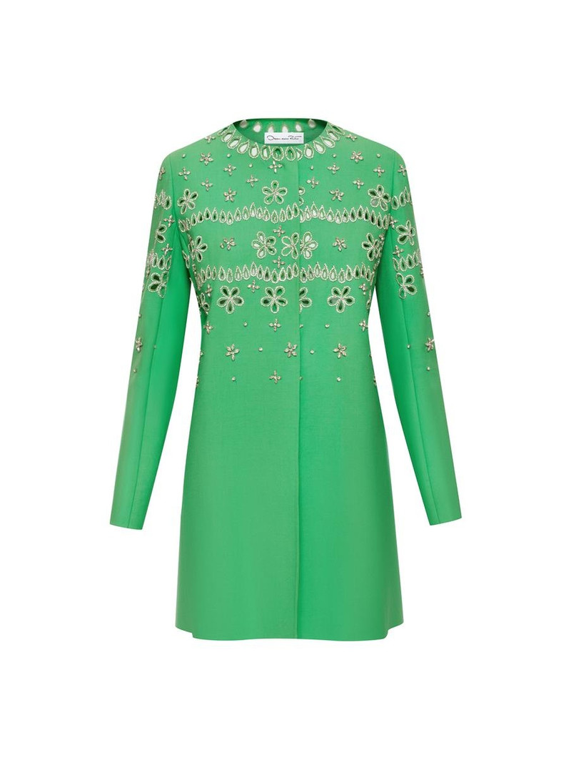 CRYSTAL EYELET COAT 5