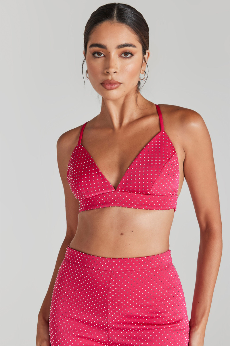 Kira Hot Pink Bra Top 1