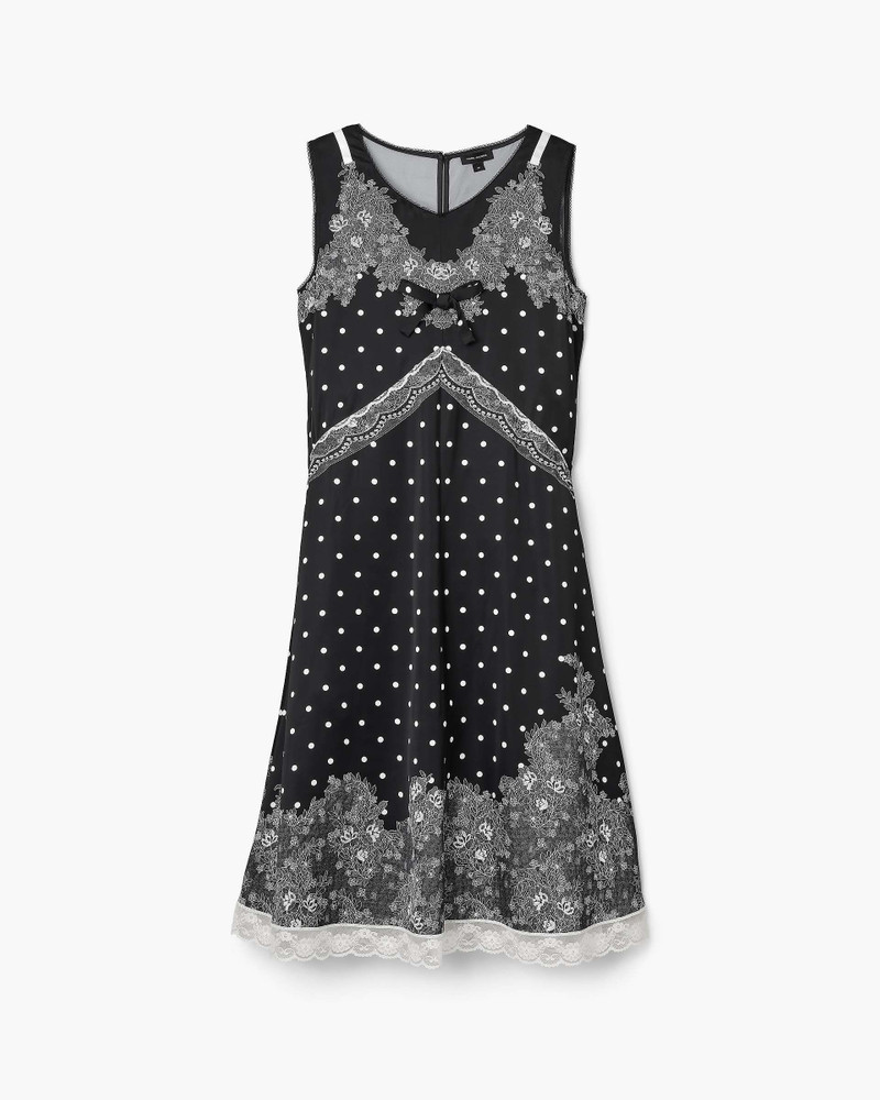 Marc Jacobs TROMPE L'OEIL SLIP MIDI DRESS outlook