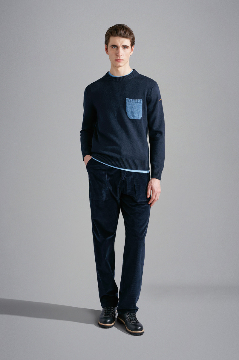 Paul & Shark VELVET CARGO TROUSERS outlook