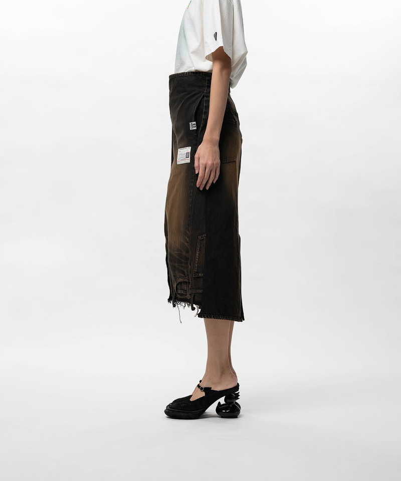 Reversed Denim Skirt 4