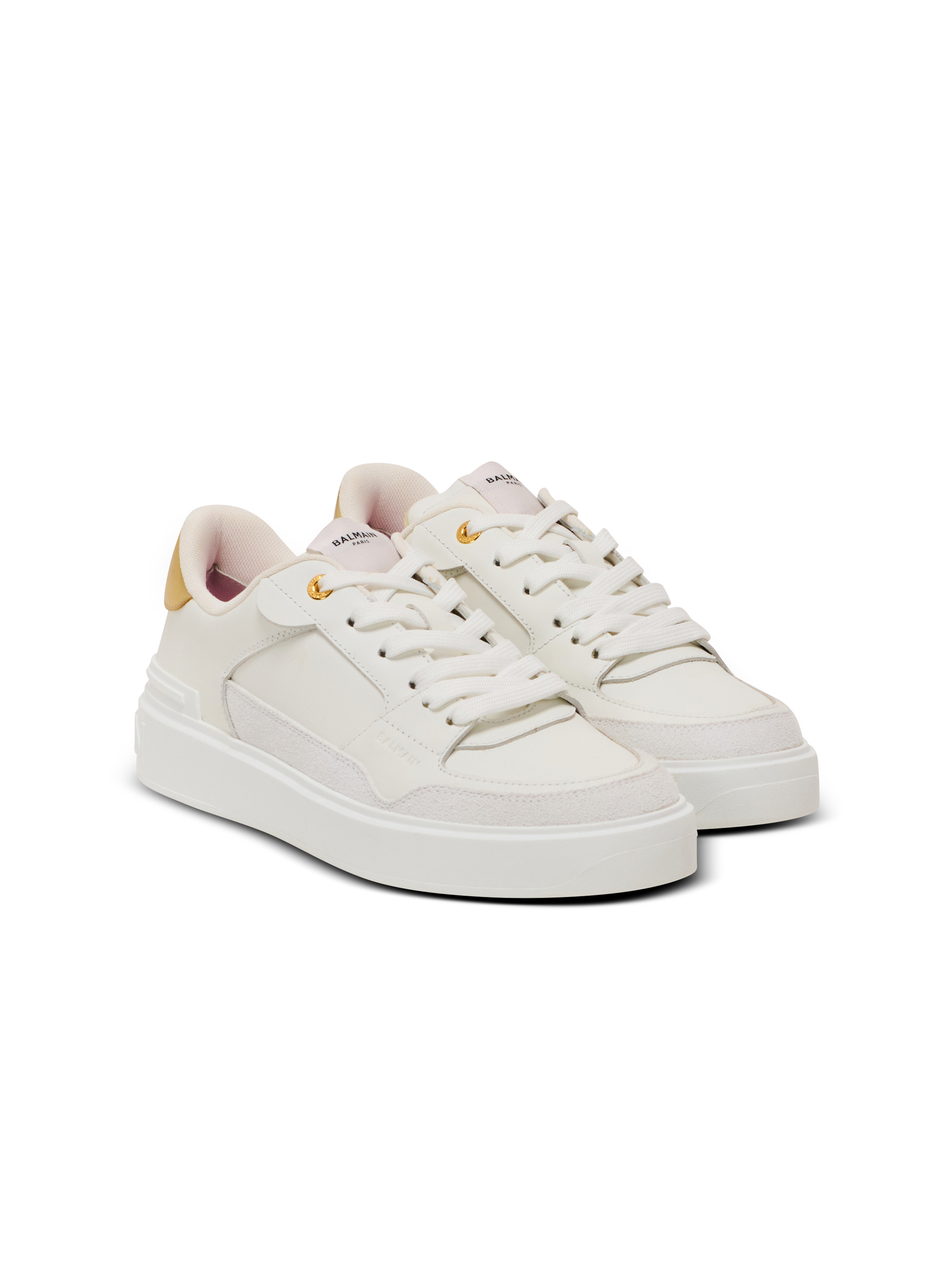 Balmain B-Court Flip trainers in calfskin | REVERSIBLE