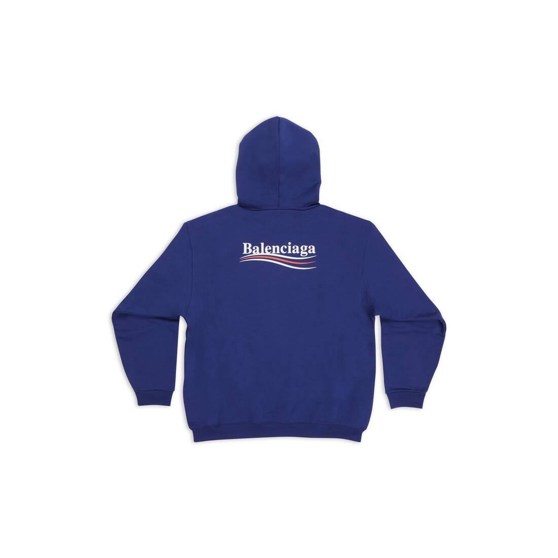 Men's Political Campaign Hoodie Medium Fit in Pacific Blue/white - 6