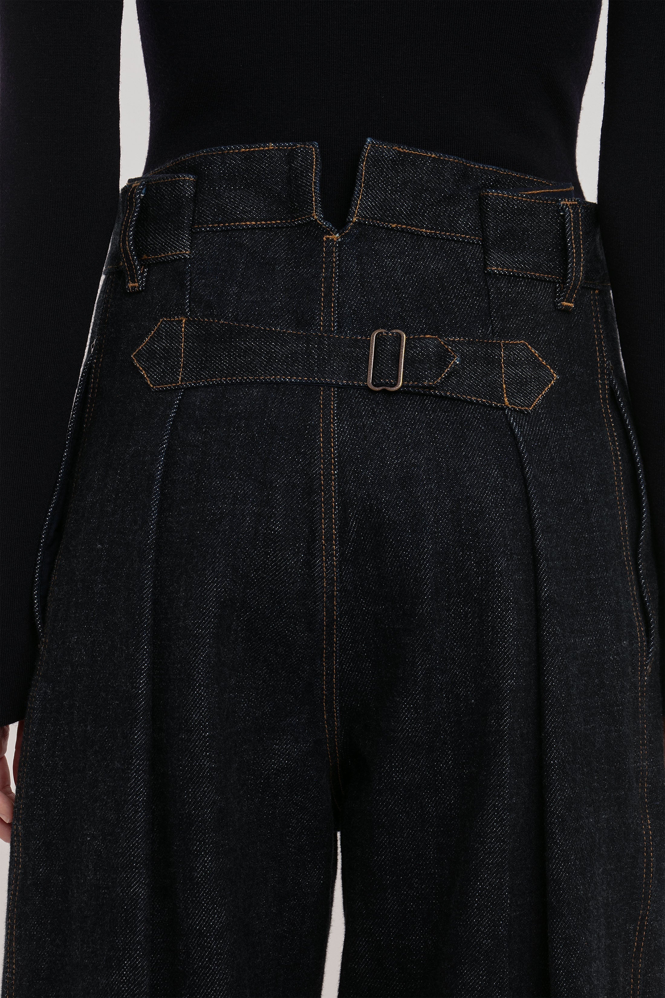 Cargo Jean In Dark Indigo Rinse - 6