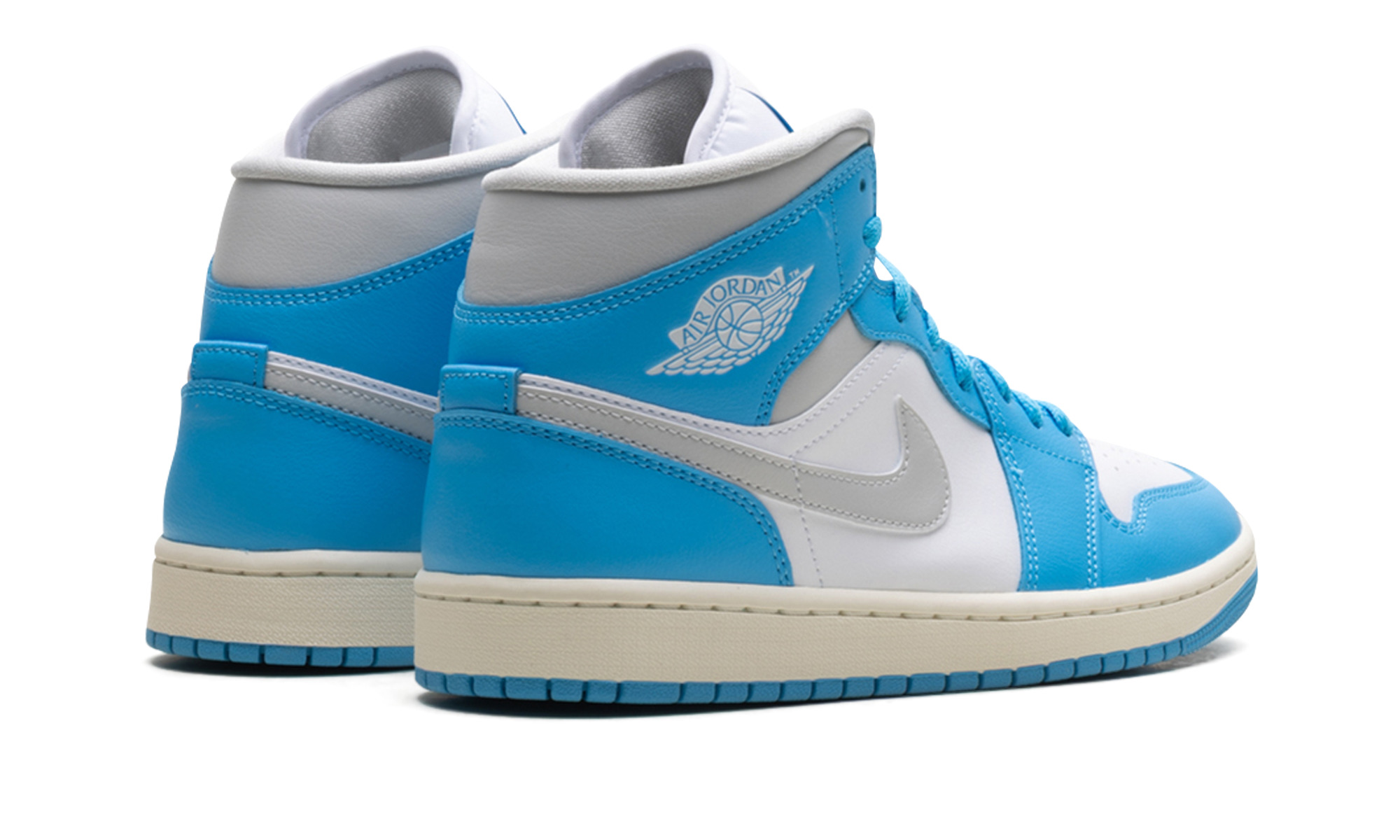 Jordan 1 Mid WMNS "Dark Powder Blue White Sail Neutral Grey" - 3