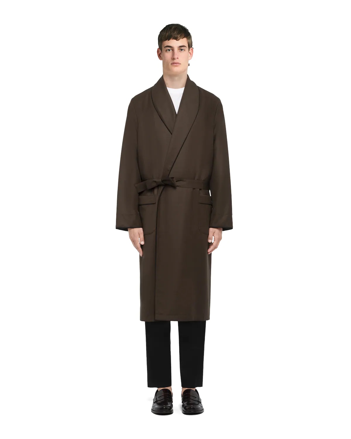 Wool gabardine robe - 2