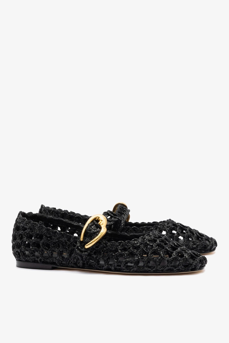 Verona Macrame In Black Embroidered Raffia 3