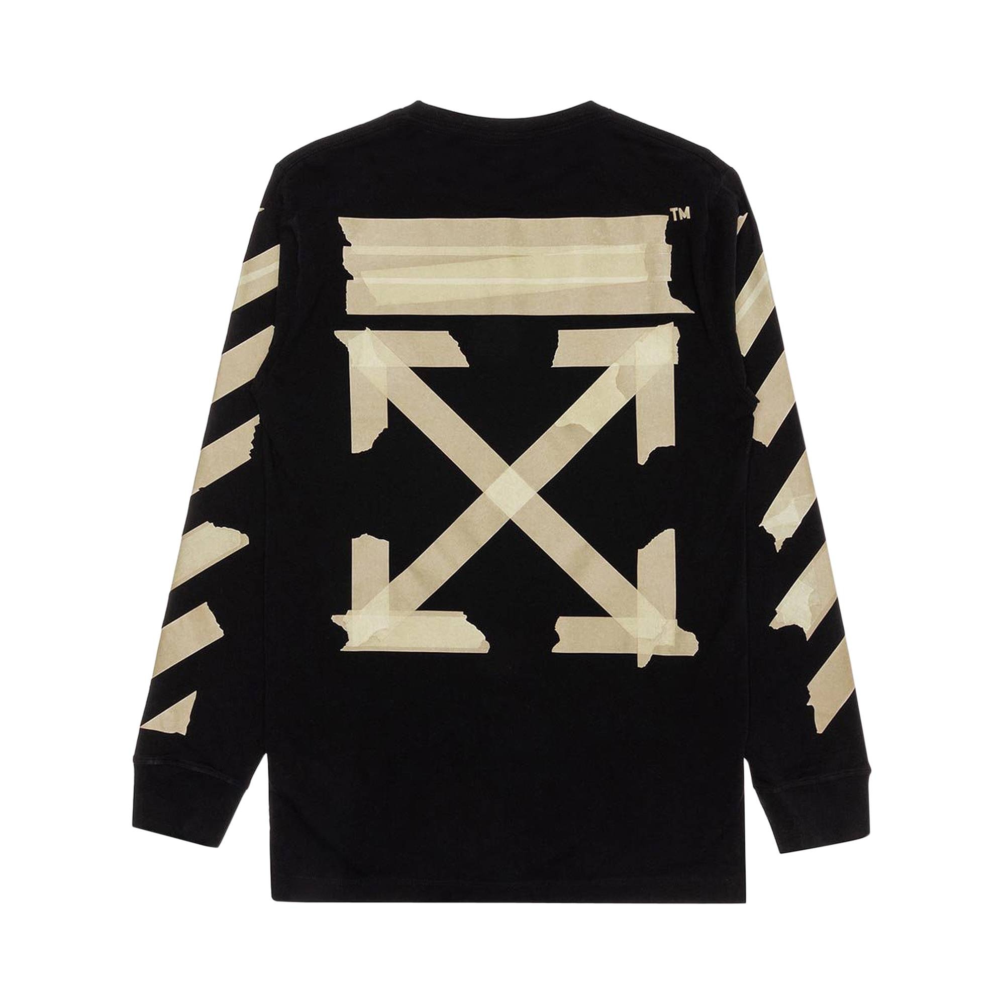 Off-White Tape Arrows Long Sleeve T-Shirt 'Black' - 2