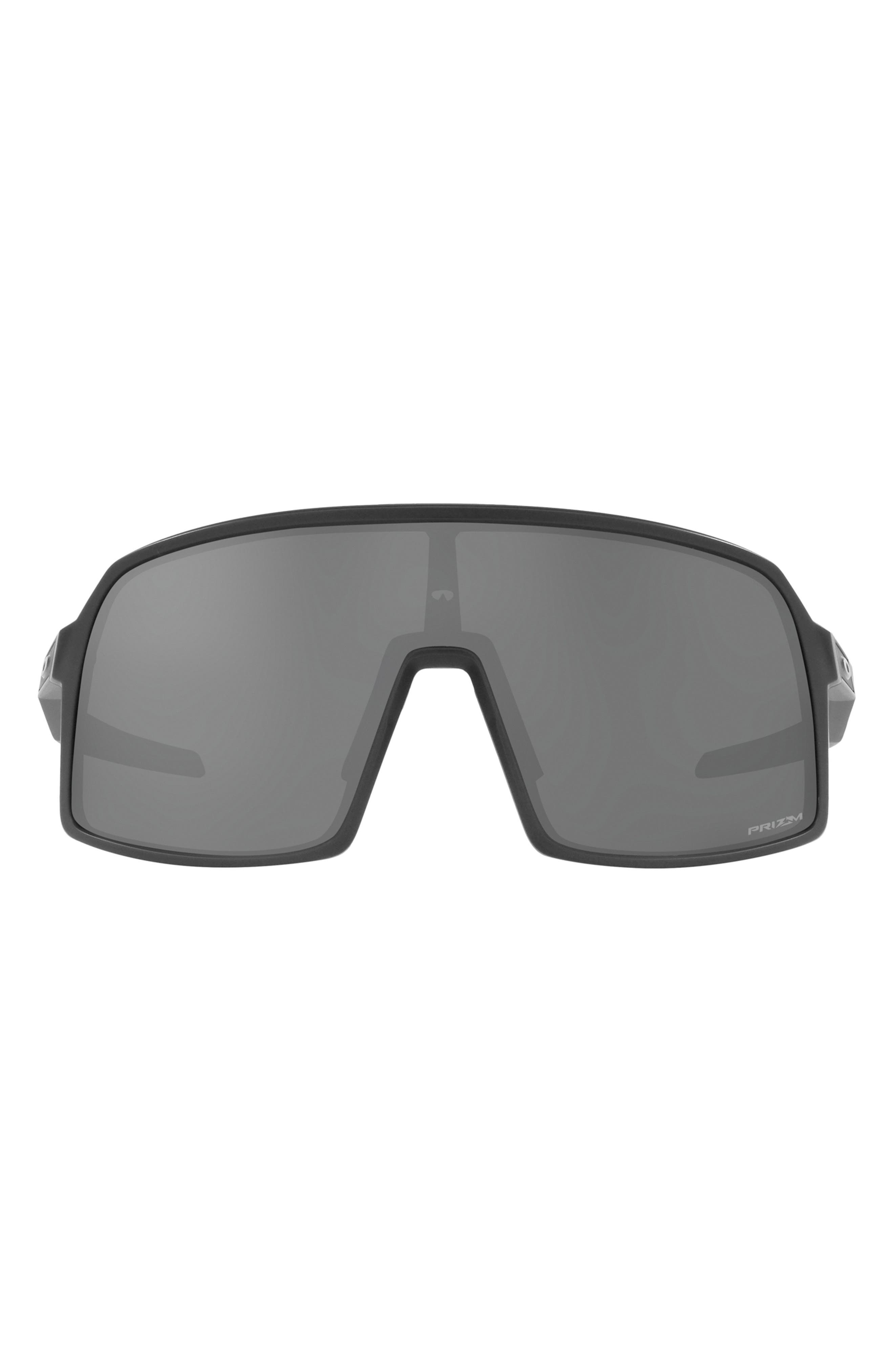 Oakley Sutro 128mm Shield Sunglasses in Shiny Black at Nordstrom - 1