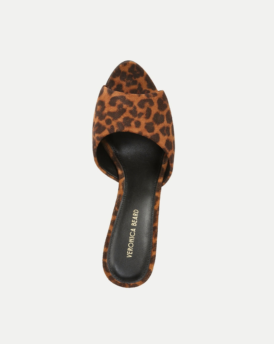 MILA LEOPARD SUEDE SCULPTED WEDGE SLIDE SANDAL - 3