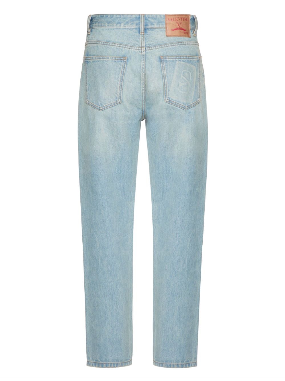 mid-rise tapered jeans - 2