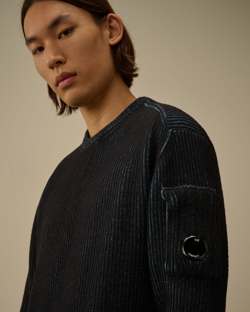 Fleece Knit Crewneck Lens Sweater 5