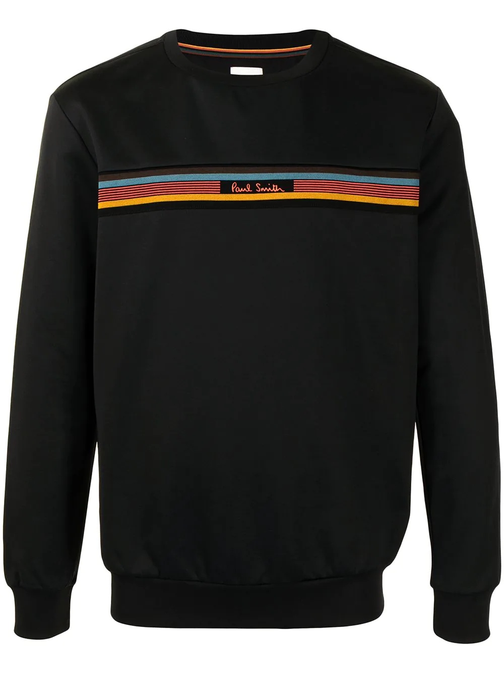 rainbow-stripe sweatshirt - 1