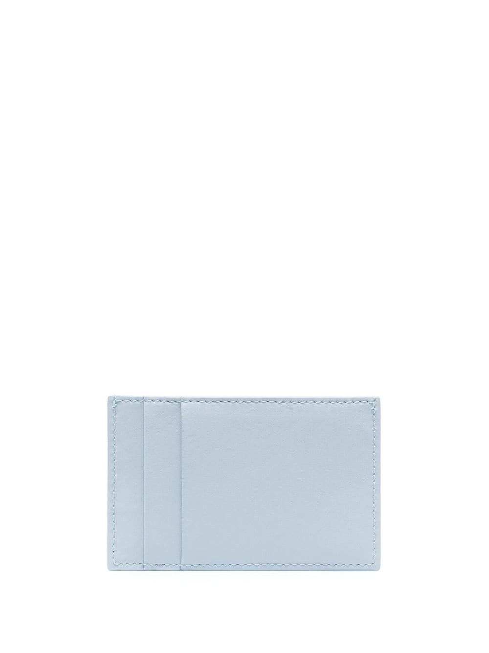 logo-print leather cardholder - 2