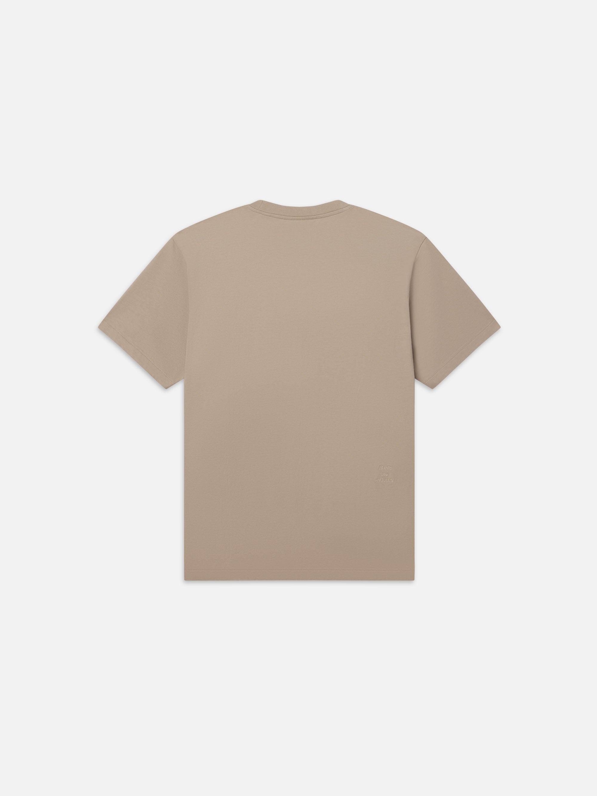 FRAME Logo Tee in Dove - 3