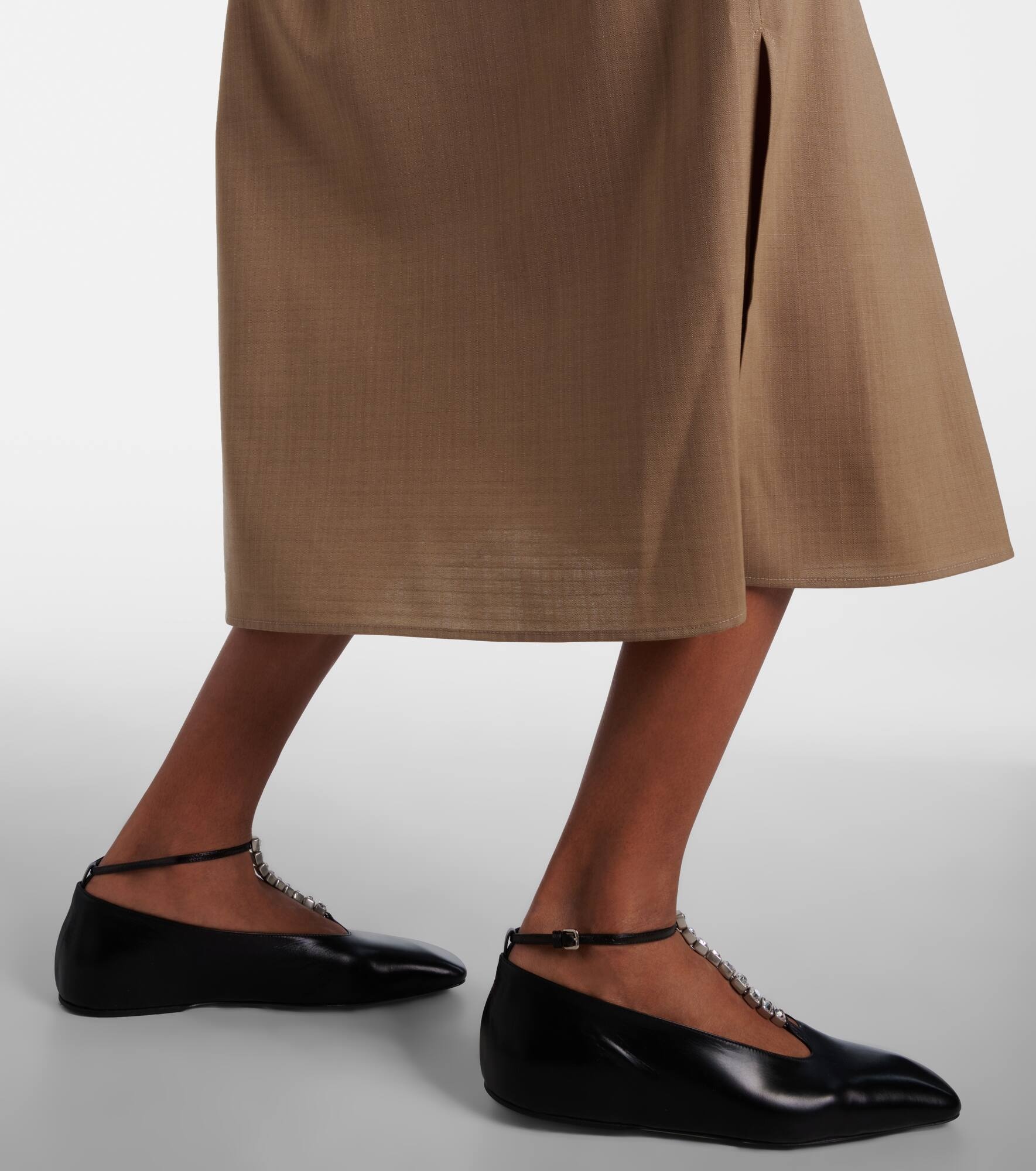 Wool shirt dress - 5