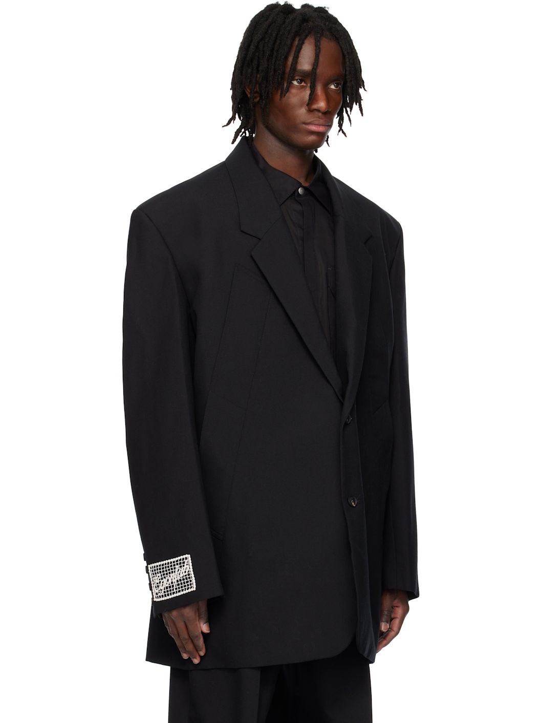 Black Oversized Blazer - 2