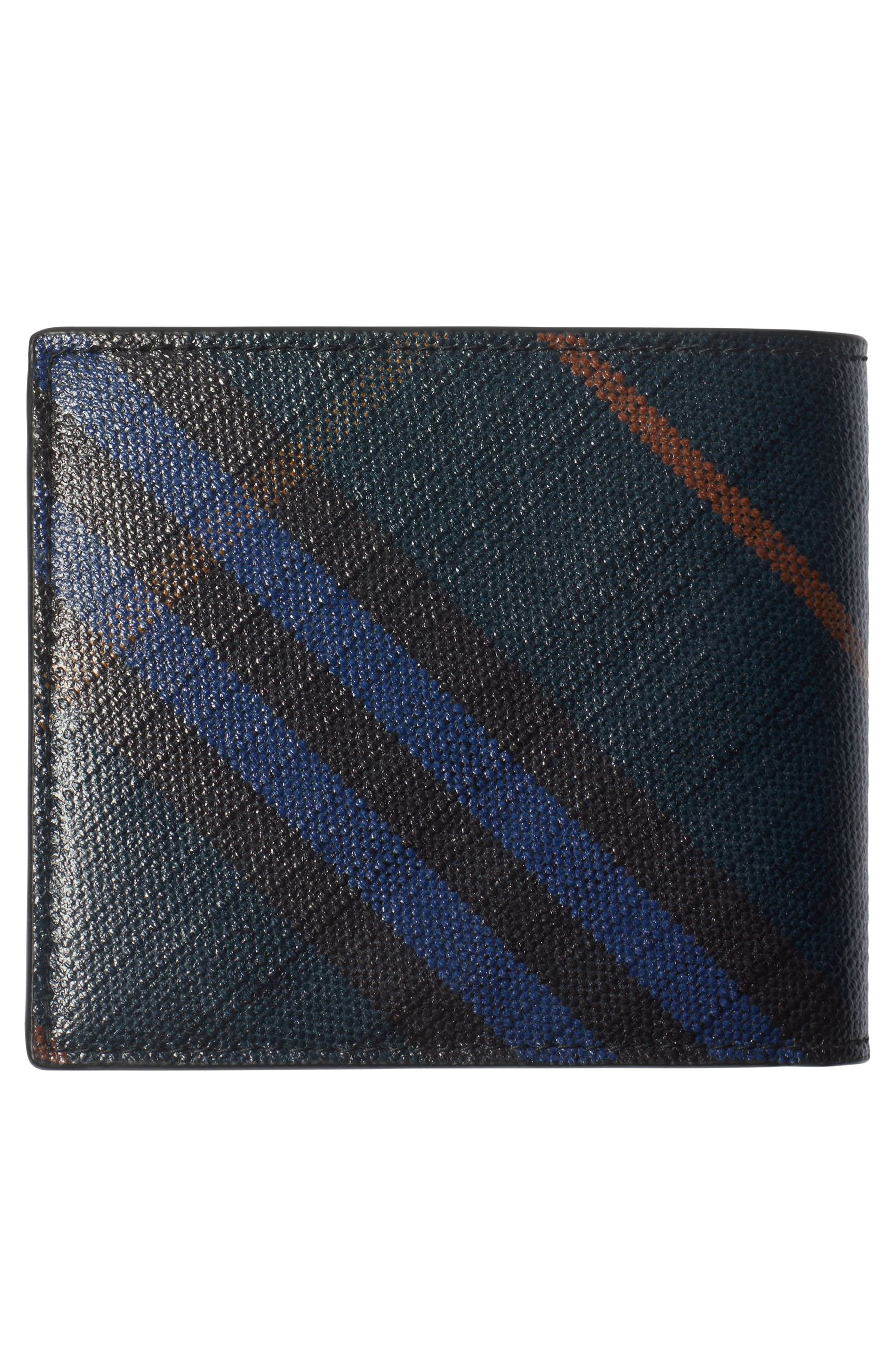 burberry Check Coated Canvas Bifold Wallet in Midnight at Nordstrom - 3