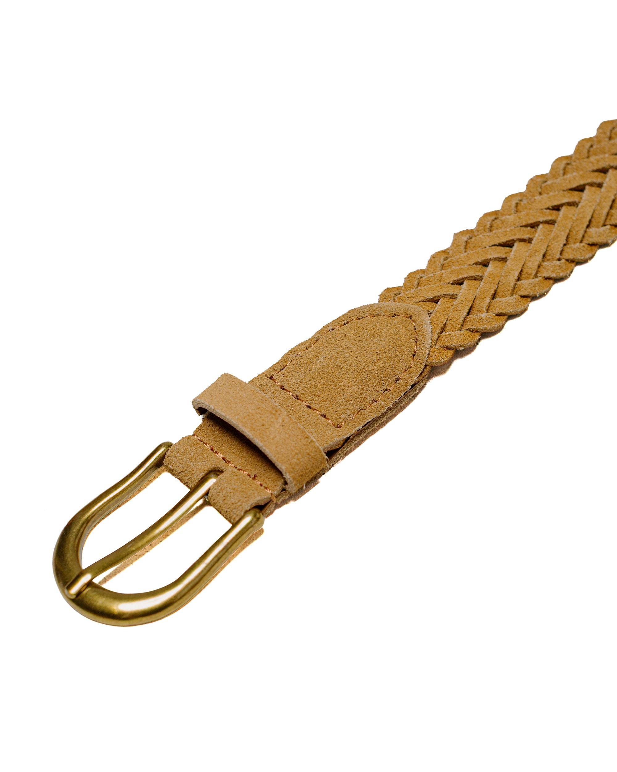 Suede Mesh Belt Camel - 2