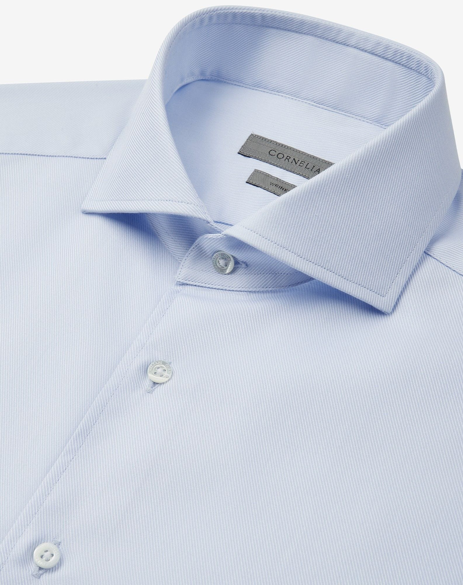 Light blue cotton twill shirt - 3