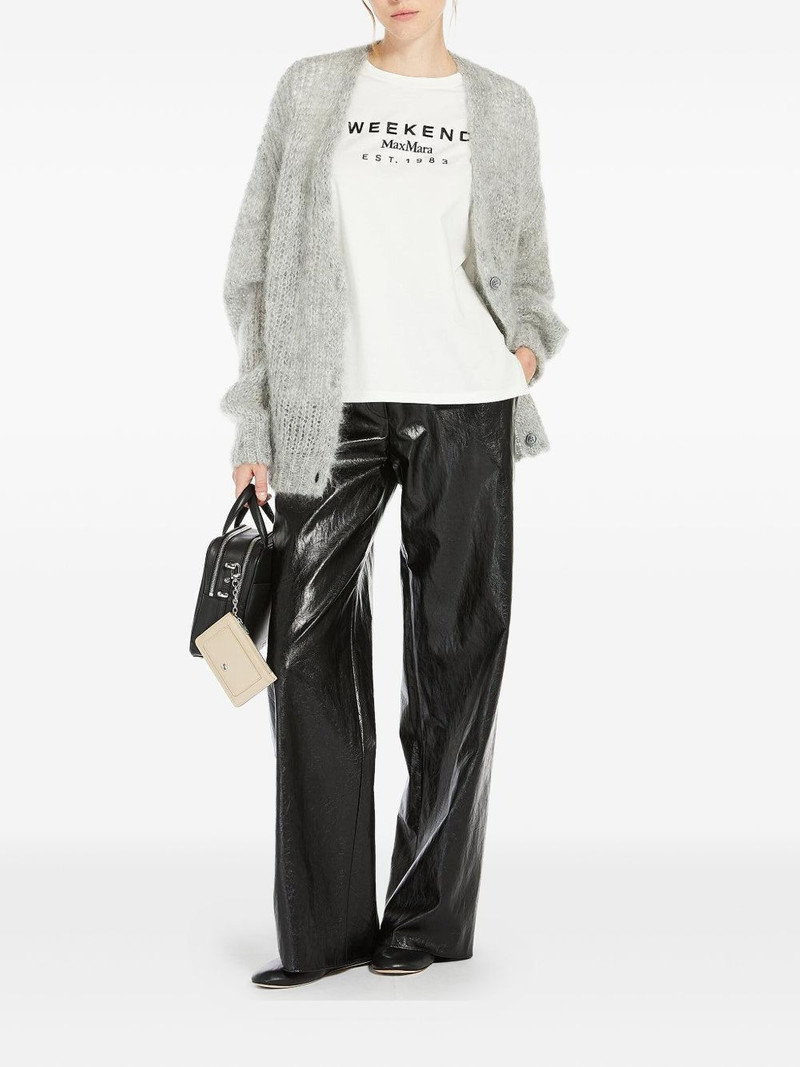 Max Mara Plutone elastic-waist leather-effect trousers outlook