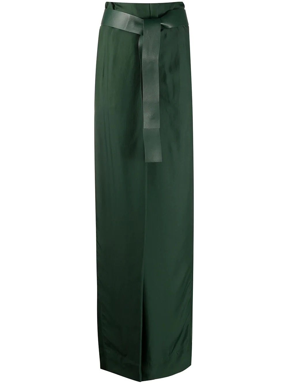 belted high-waist trousers - 1