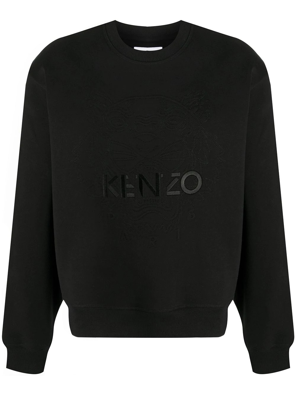 embroidered-logo sweatshirt - 1